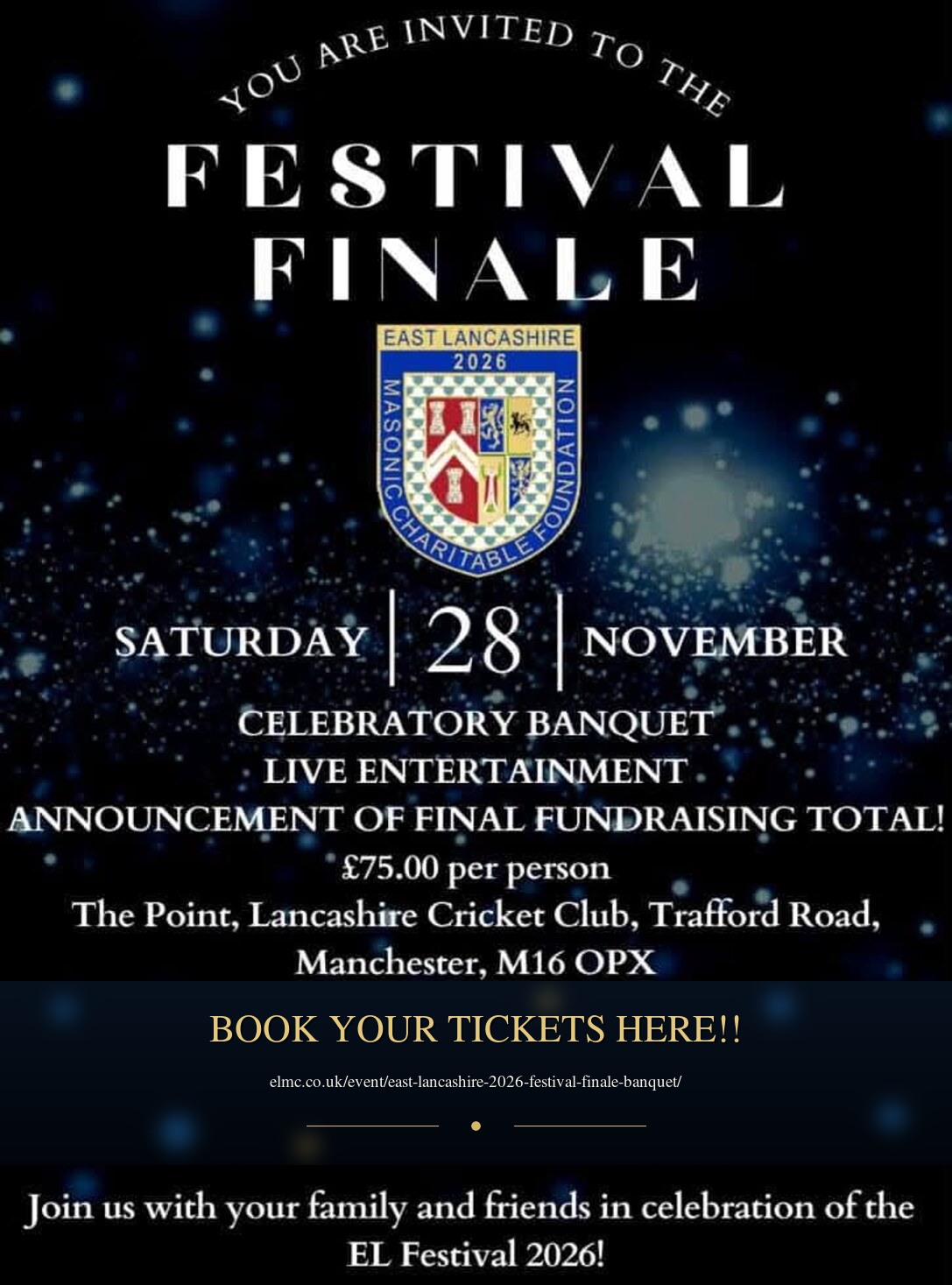 East Lancashire 2026 Festival Finale on 28 November 2026