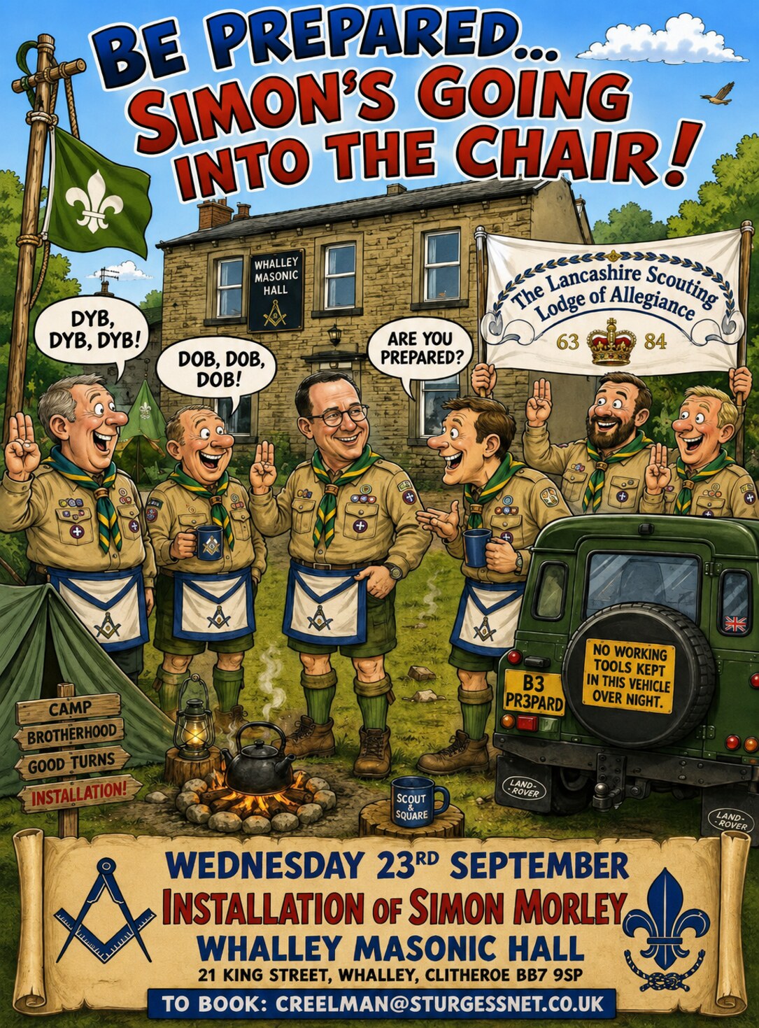 Lancashire Scouting Lodge of Allegiance installation on 23 September 2026